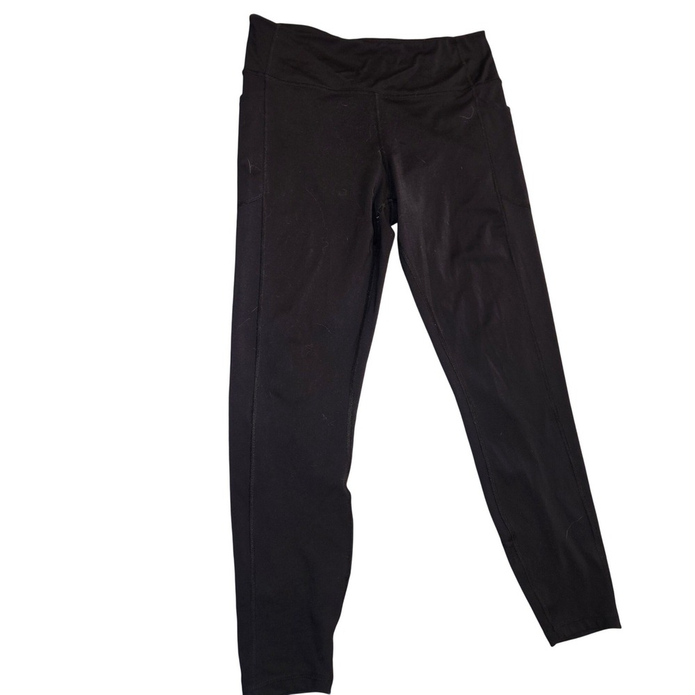 Victorias Secret Black High Waisted Leggings with Pockets L workout running